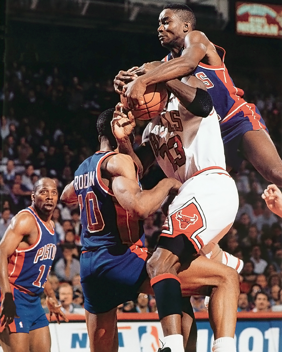 Майкл Джордан против защитников Детройт Пистон, 1988 год